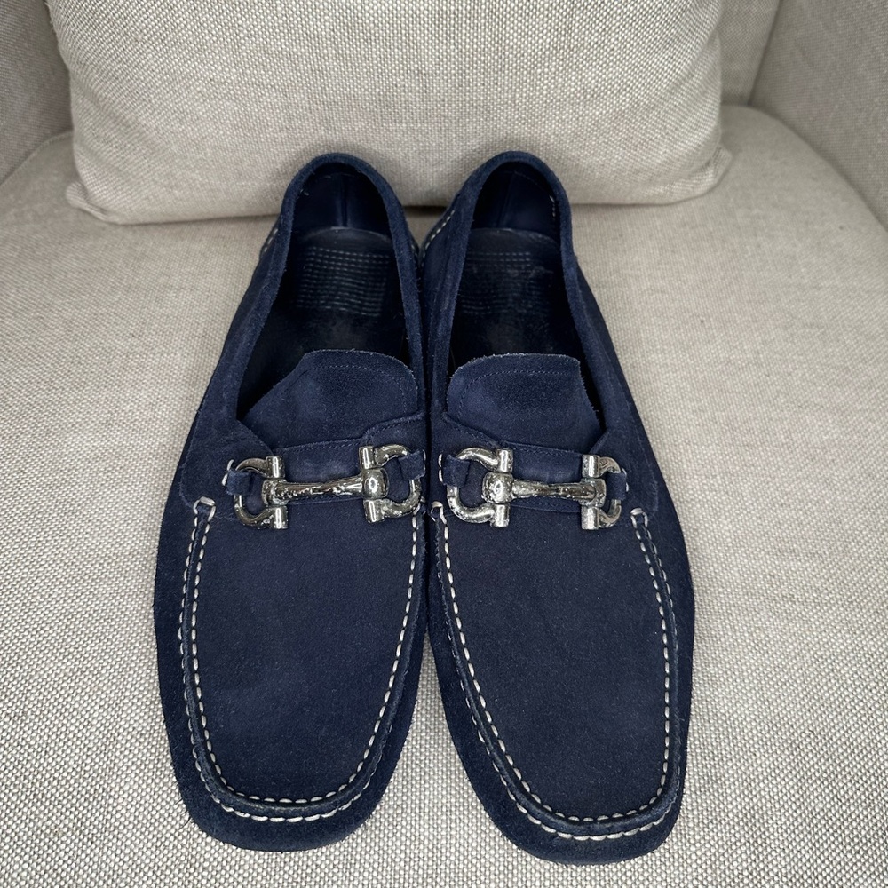 Salvatore Ferragamo loafers navy blue